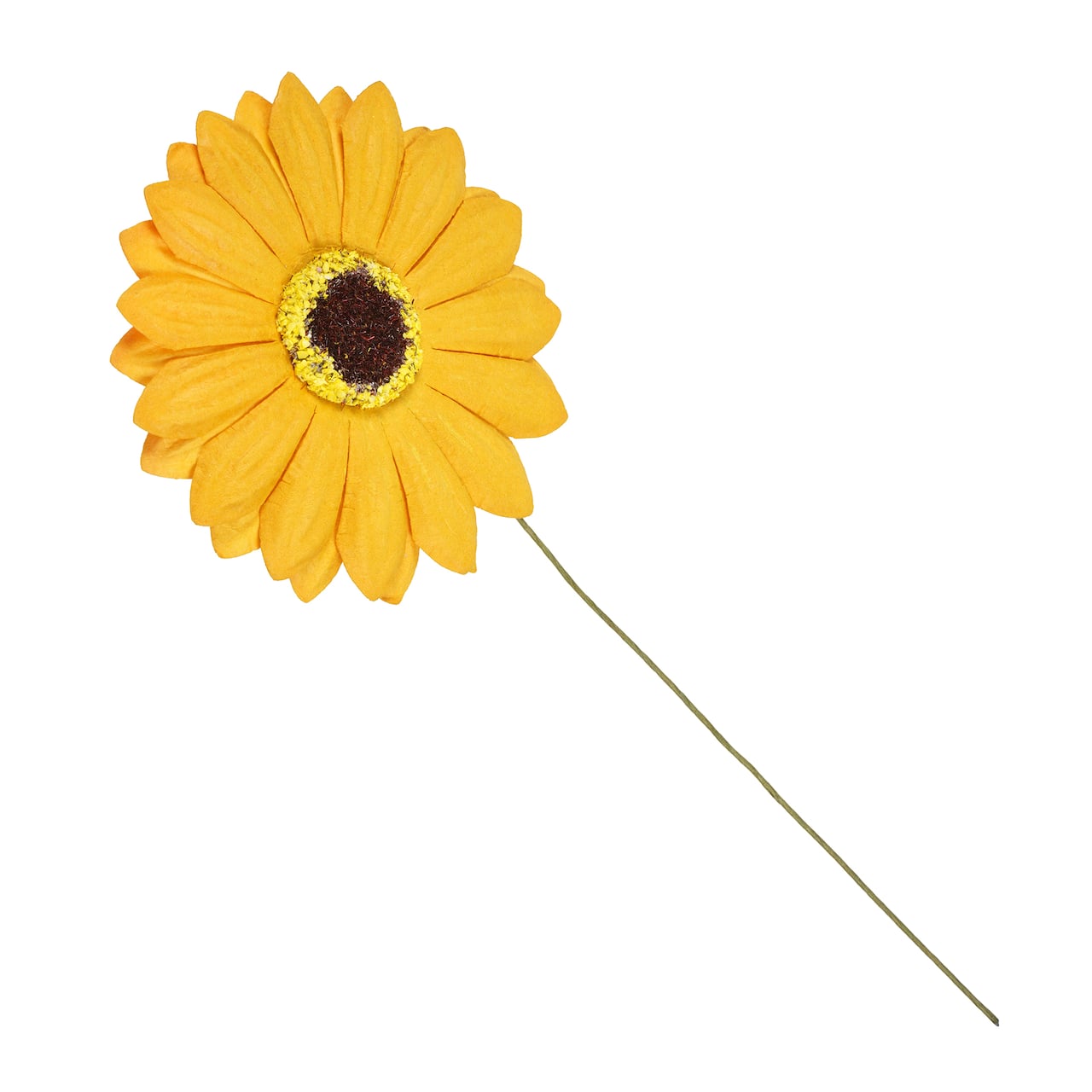 12 Packs: 4 ct. (48 total) Yellow Sunflower Paper Flowers by Recollections™